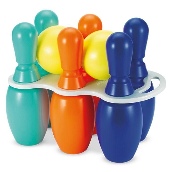 Ecoiffier Juego de 6 Bolos Gigantes 30 cm Surtidos con 2 Bolas y Soporte, Fabricación Francesa, +18 Meses 0 Ecoiffier Juego de 6 Bolos Gigantes 30 cm Surtidos con 2 Bolas y Soporte, Fabricación Francesa, +18 Meses 0