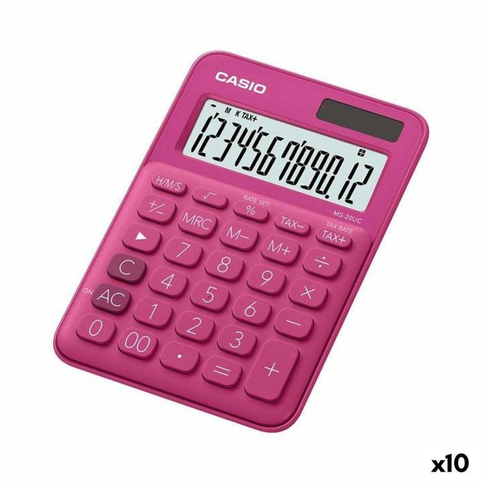 Calculadora Casio MS-20UC Fucsia 2,3 x 10,5 x 14,95 cm (10 Unidades) 0 Calculadora Casio MS-20UC Fucsia 2,3 x 10,5 x 14,95 cm (10 Unidades) 0