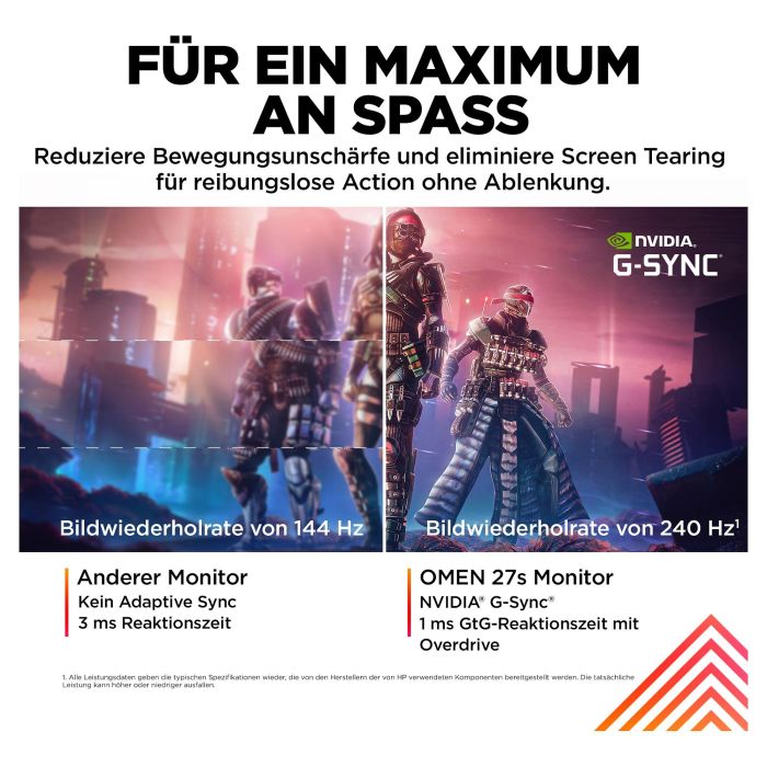 HP OMEN 27s Monitor Gaming 27" FHD 240Hz 1ms Negro 4 HP OMEN 27s Monitor Gaming 27" FHD 240Hz 1ms Negro 4