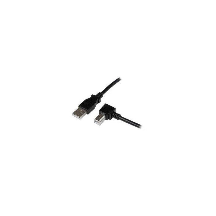 Cable USB A a USB B Startech USBAB2MR Negro