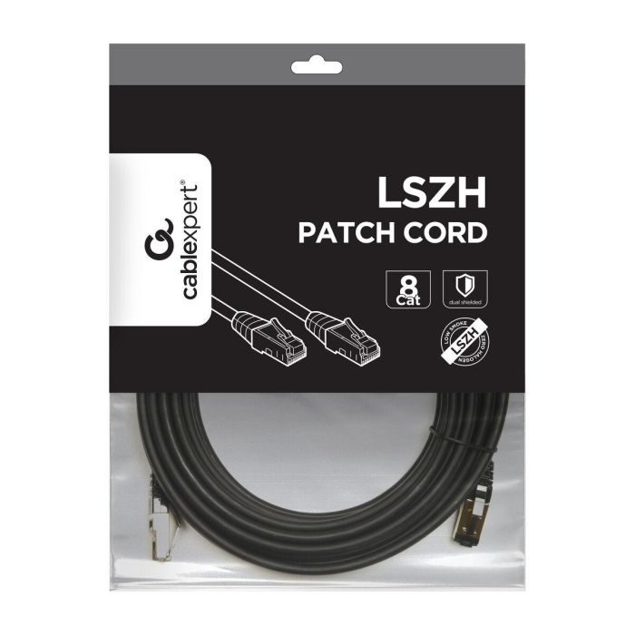 Gembird PP8-LSZHCU-BK-3M Cable de Red Cat8 S/FTP (S-STP) 3m Negro RJ-45 1 Gembird PP8-LSZHCU-BK-3M Cable de Red Cat8 S/FTP (S-STP) 3m Negro RJ-45 1