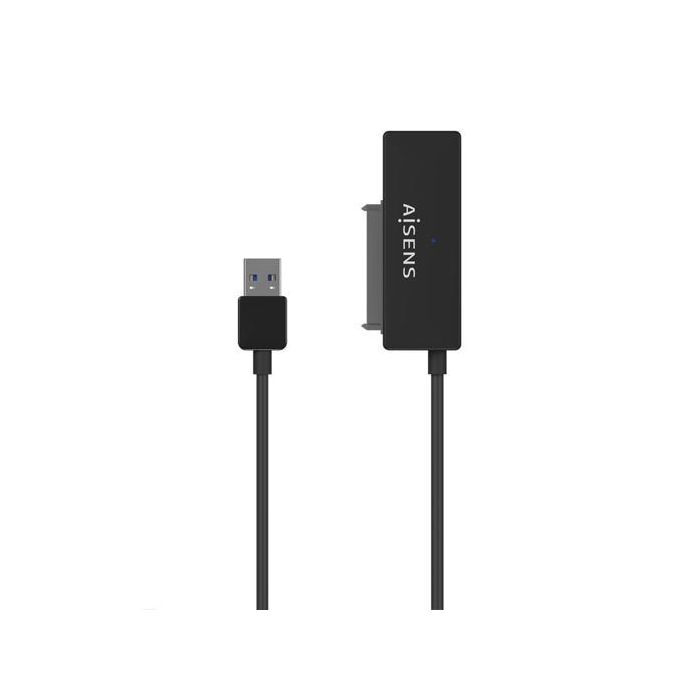 AISENS - ADAPTADOR SATA A USB-A USB 3.0/USB3.1 GEN1 PARA DISCOS DUROS 2.5 Y 3.5 CON ALIMENTADOR, NEG