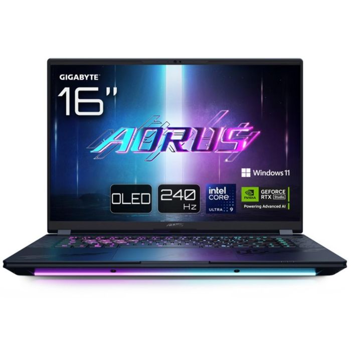 GIGABYTE AORUS MASTER 16 BYHC5PTE64SP Portátil Intel Core Ultra 9 275HX 32GB RAM 1TB SSD RTX 5080 16" WQXGA 240Hz OLED Win 11 Pro Negro