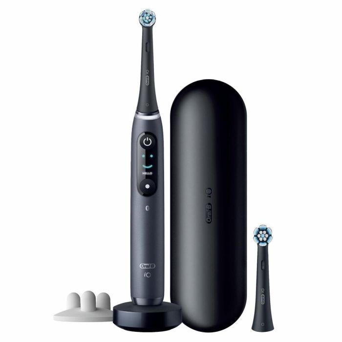 Oral-B iO 8S Cepillo Dental Vibratorio Adulto Negro con 6 Modos de Cepillado (Cuidados Diarios, Blanqueador, Encías, Sensible) 8