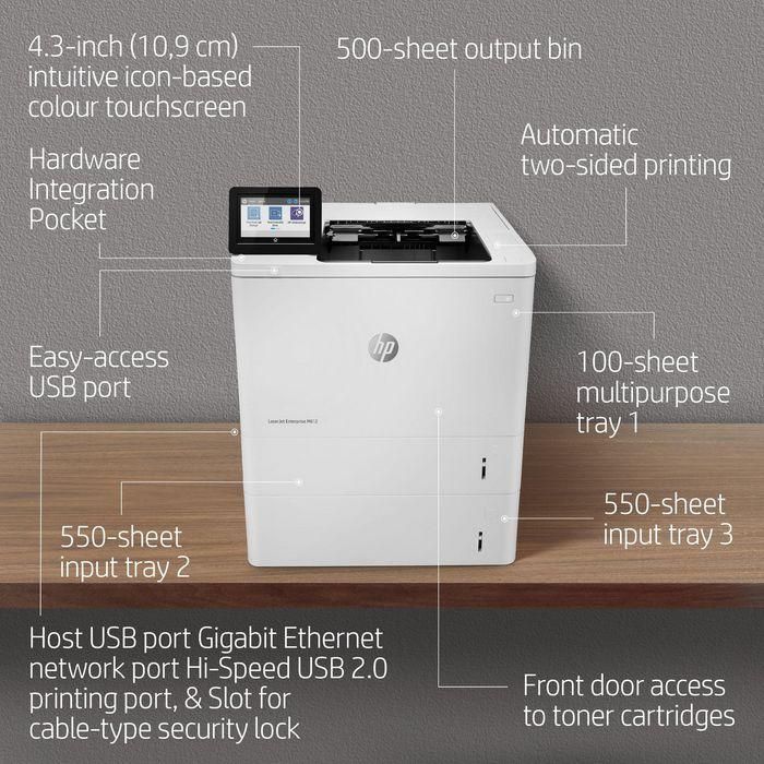 HP LaserJet Enterprise M612dn Impresora Láser con JetIntelligence, Rendimiento, Eficiencia Energética y Seguridad Avanzada 4
