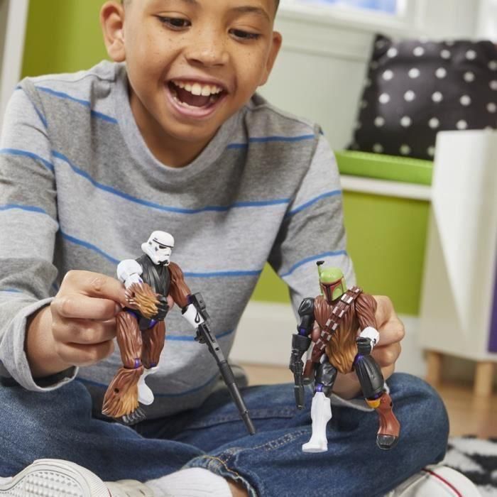 MixMashers Chewbacca, figura personalizable de 12 cm para mezclar y combinar con accesorios, Star Wars, a partir de 4 años 4