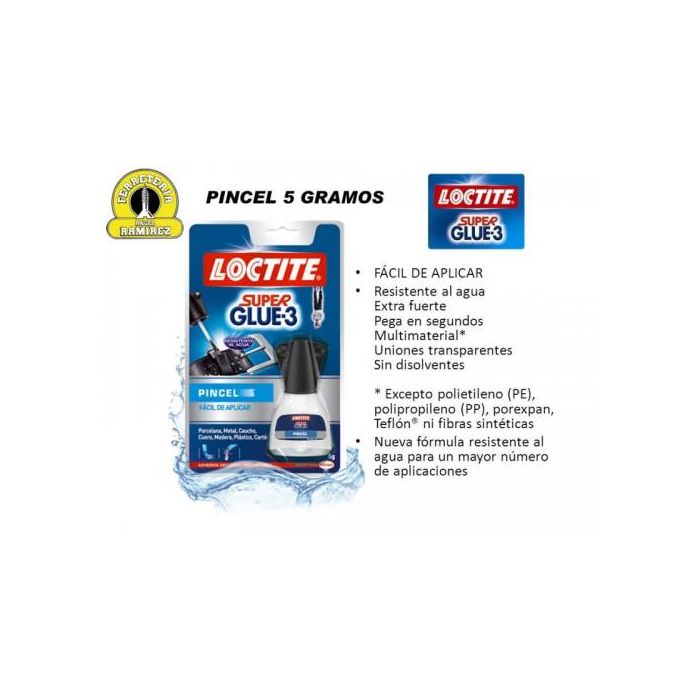 Loctite Adhesivo Instantáneo Superglue3 Brush 5g, 2640969