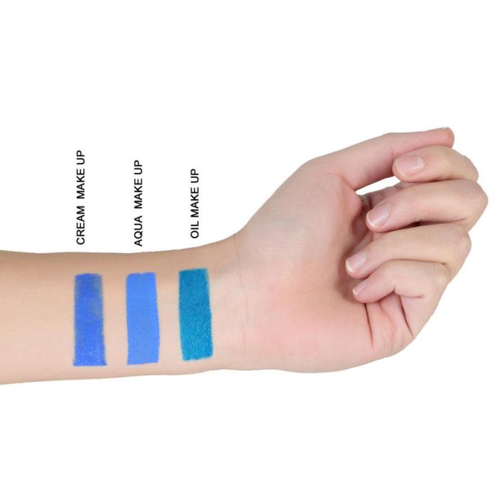 Maquillaje Crema Pintura Facial Color Azul 1 Maquillaje Crema Pintura Facial Color Azul 1