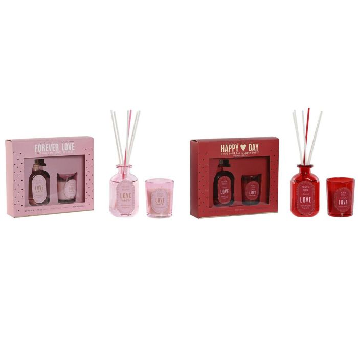 Ambientador Mikado Glam DKD Home Decor Rojo Rosa 4 x 10 x 5 cm Set de 2 (2 Unidades) 1 Ambientador Mikado Glam DKD Home Decor Rojo Rosa 4 x 10 x 5 cm Set de 2 (2 Unidades) 1