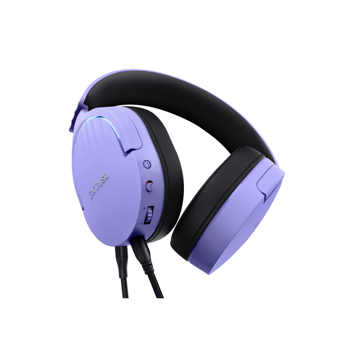 Trust GXT 490P FAYZO Auriculares Alámbricos Gaming USB Sonido Envolvente 7.1 Micrófono RGB Negro/Púrpura 4 Trust GXT 490P FAYZO Auriculares Alámbricos Gaming USB Sonido Envolvente 7.1 Micrófono RGB Negro/Púrpura 4