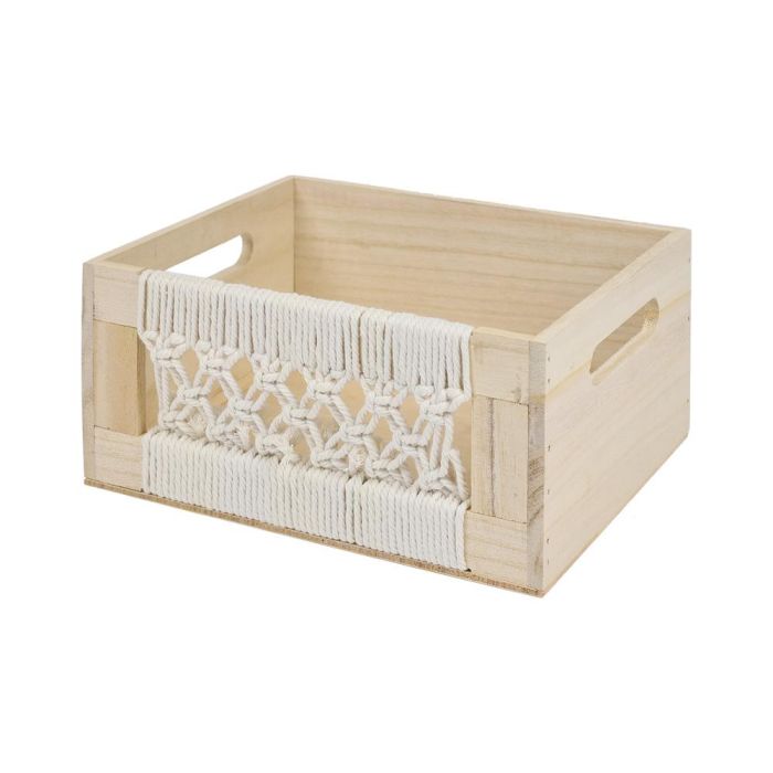 Juego De 3 Cajas Madera Boho Home Deco Factory 5