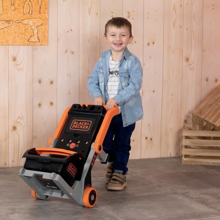 Smoby - Black+Decker - Carretilla de mano + caja 3 en 1 3 Smoby - Black+Decker - Carretilla de mano + caja 3 en 1 3