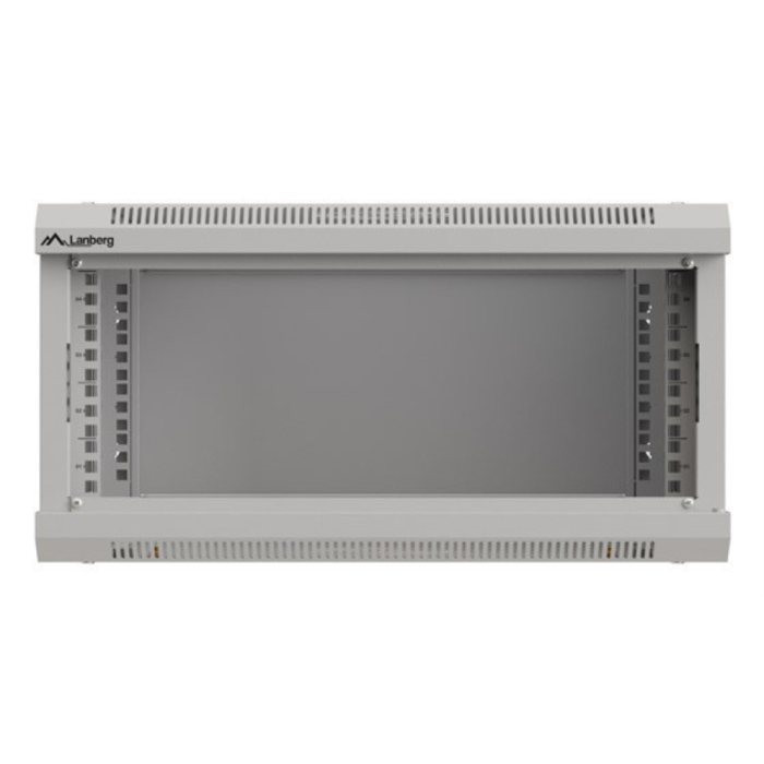 Lanberg Armario Rack 19 Pulgadas 4U 540x350x281mm Gris con Puerta Acristalada y Cerradura 6