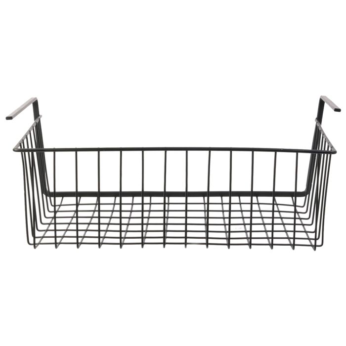 Cesta colgante de metal negro 4