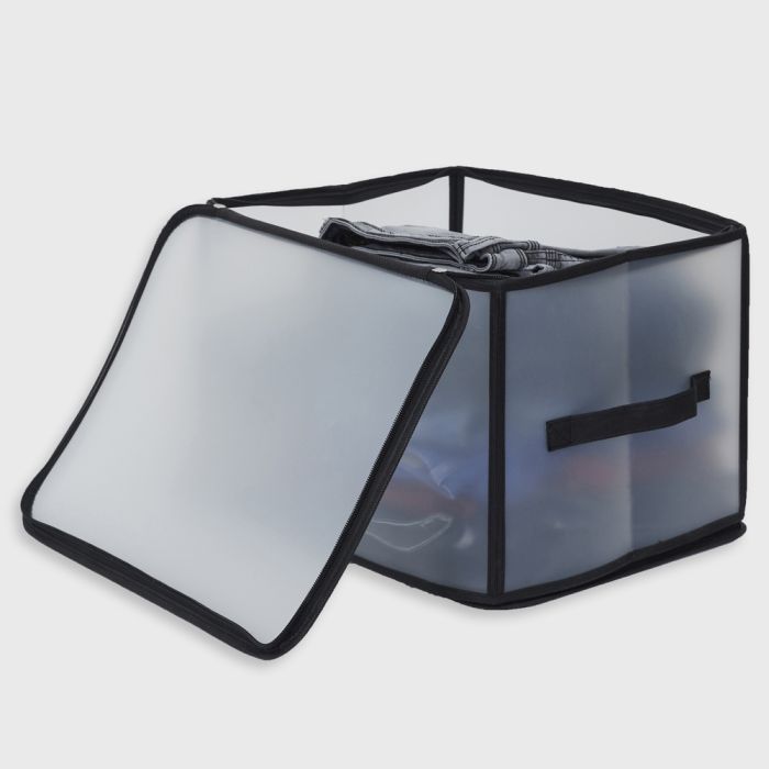 Caja de almacenamiento transparente 40x30x25cm 6