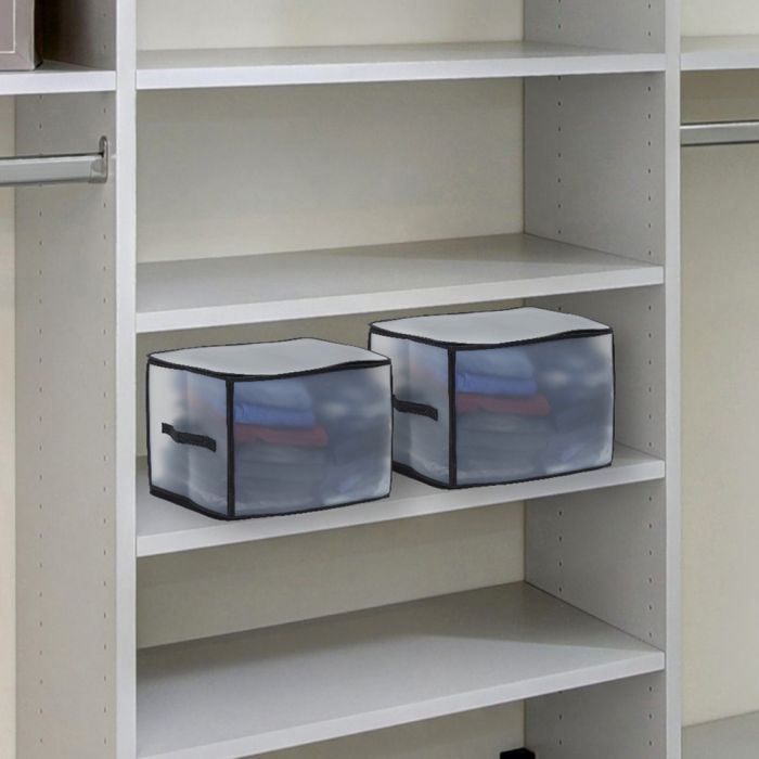 Caja de almacenamiento transparente 52x30x30cm 1