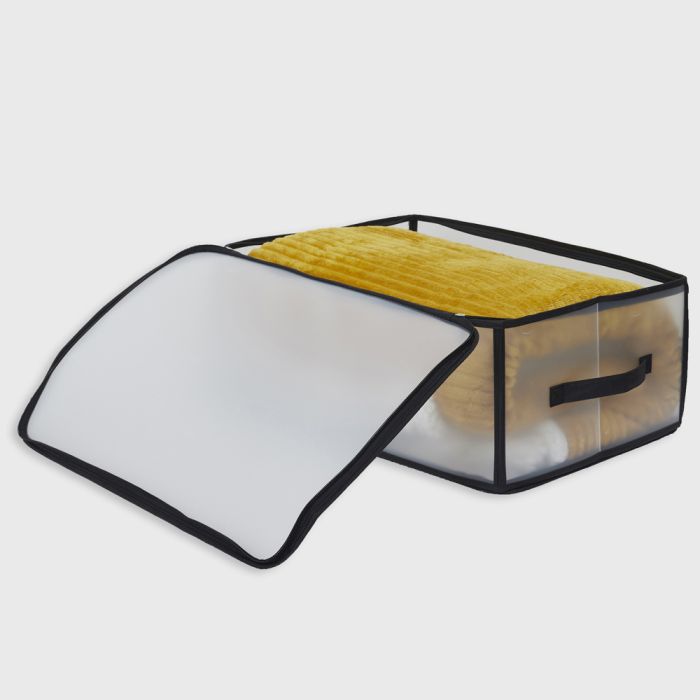 Caja de almacenamiento transparente 52x35x19.5cm 5