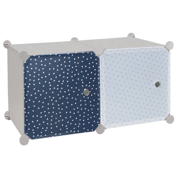 Estantería Modular 2 Cubos Azul Home Deco Kids