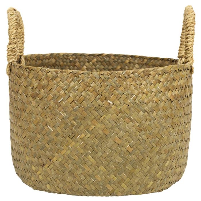 Juego De 3 Cestas Trenzadas Con Asa Home Deco Factory