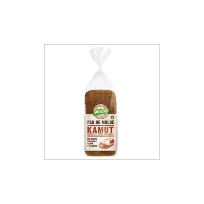 BIOCOP Pan de Molde Blanco de Trigo Khorasan Kamut Bio 400g - Suave y Tierno, Ideal Sándwiches y Tostadas