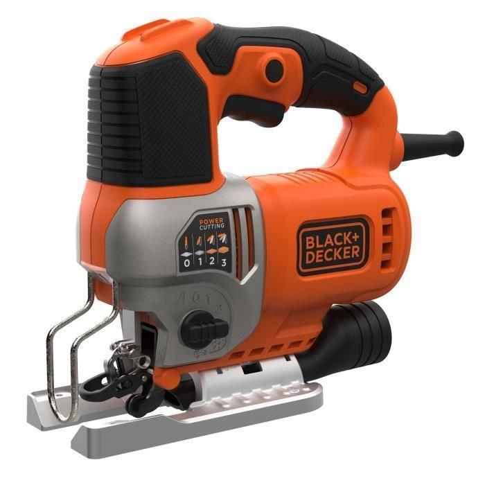 Sierra de calar con cable - BLACK&DECKER - BES610K-QS - 650W - Profundidad de corte 90mm - Con maletín de transporte 1 Sierra de calar con cable - BLACK&DECKER - BES610K-QS - 650W - Profundidad de corte 90mm - Con maletín de transporte 1