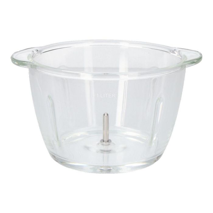 Edm Vaso cristal recambio ref. 07669 para picadora, acero y cristal, 1 l