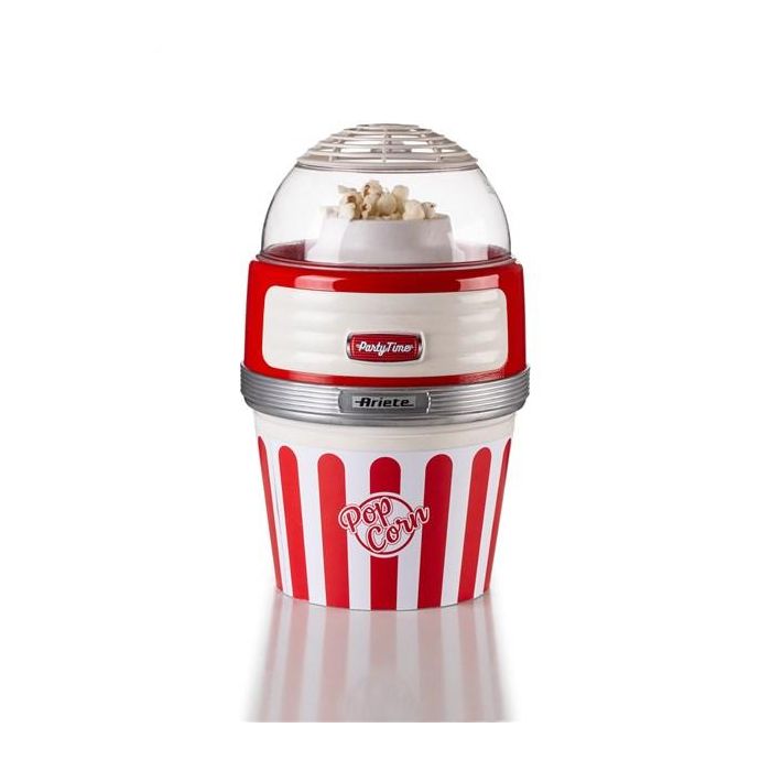 Ariete 2957 MÁQUINA DE PALOMITAS PARTY TIME BIG POPPER ROJA Máquina de palomitas de diseño retro años 50, natural y libre de grasas 3 Ariete 2957 MÁQUINA DE PALOMITAS PARTY TIME BIG POPPER ROJA Máquina de palomitas de diseño retro años 50, natural y libre de grasas 3