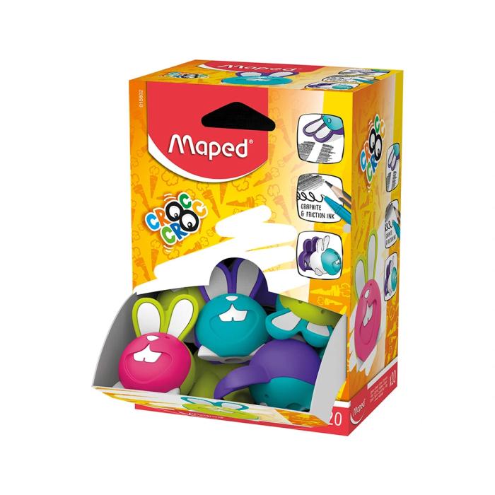 Maped Goma de borrar Croc Croc Duo Conejo Colores Surtidos 1 Maped Goma de borrar Croc Croc Duo Conejo Colores Surtidos 1