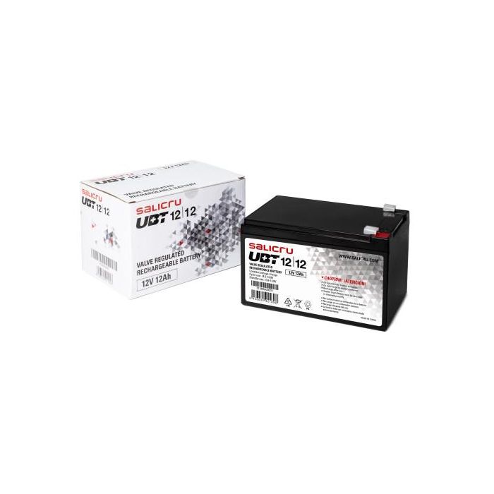 Salicru 013BS000003 Batería AGM Sealed Lead Acid (VRLA) 12V 12Ah para UPS / SAI de la serie UBT | Sin Mantenimiento 1 Salicru 013BS000003 Batería AGM Sealed Lead Acid (VRLA) 12V 12Ah para UPS / SAI de la serie UBT | Sin Mantenimiento 1