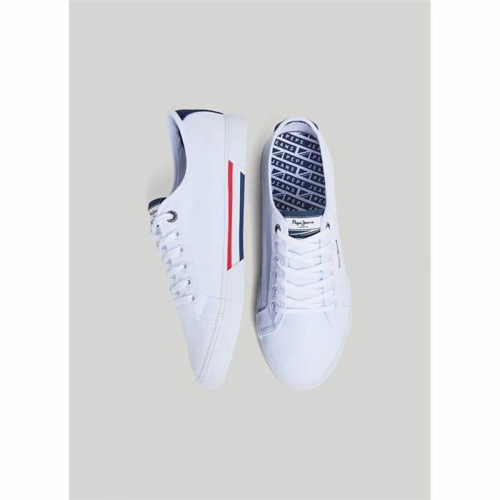 Zapatillas Casual Hombre Pepe Jeans Brady Men Basic Blanco 4