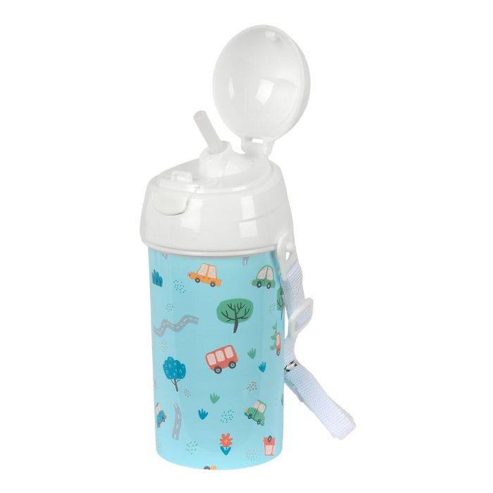 Botella de Agua Safta Coches Azul PVC 500 ml 1 Botella de Agua Safta Coches Azul PVC 500 ml 1