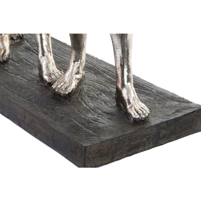 DKD Home Decor Figura Escultórica Decorativa Moderna de Resina Plateada "Evolución Hombre" para Hogar 18x42x55 cm 2
