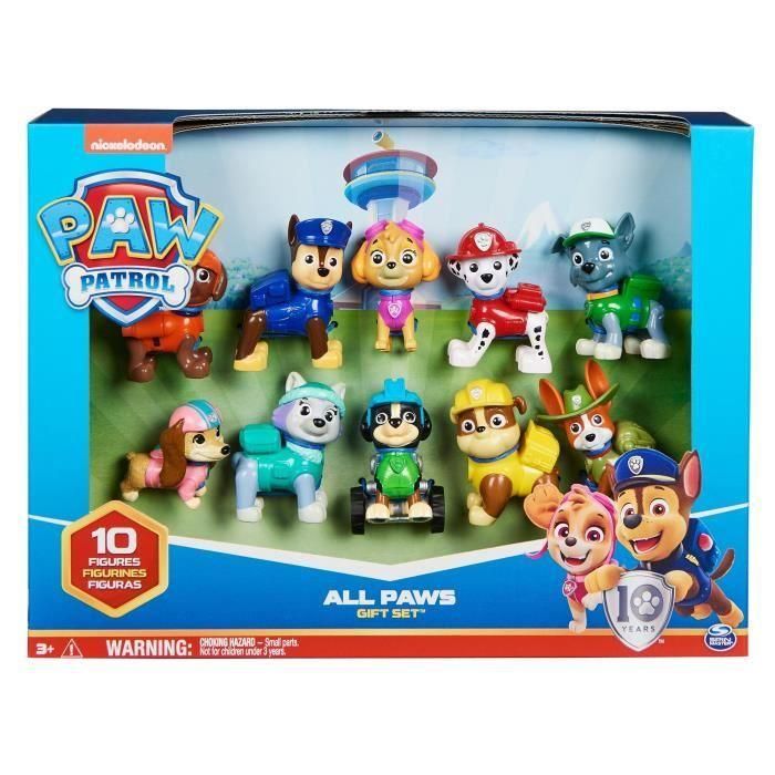 Spin Master 6065255 Pack de Figuras Patrulla Canina 10º Aniversario - Colección Completa de Cachorros 2 Spin Master 6065255 Pack de Figuras Patrulla Canina 10º Aniversario - Colección Completa de Cachorros 2