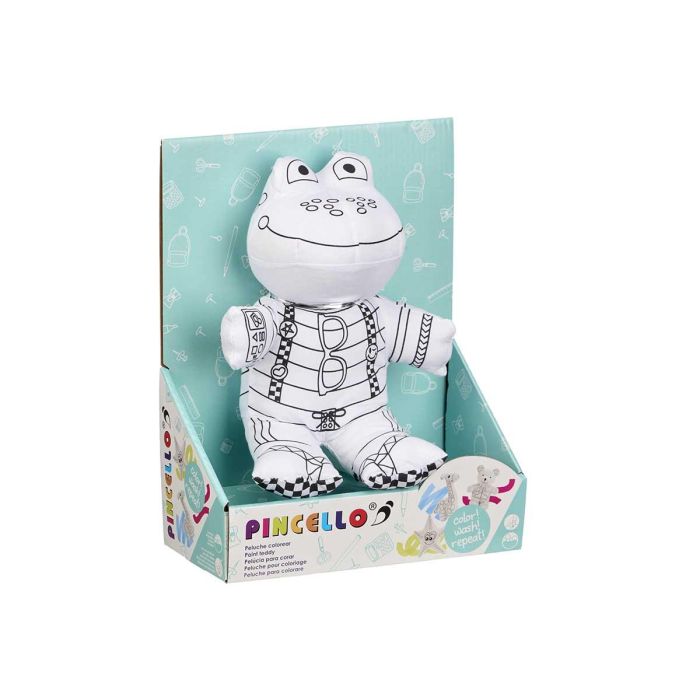 Peluche Colorear Rana Pincello 16X18CM (8 Unidades) 2 Peluche Colorear Rana Pincello 16X18CM (8 Unidades) 2