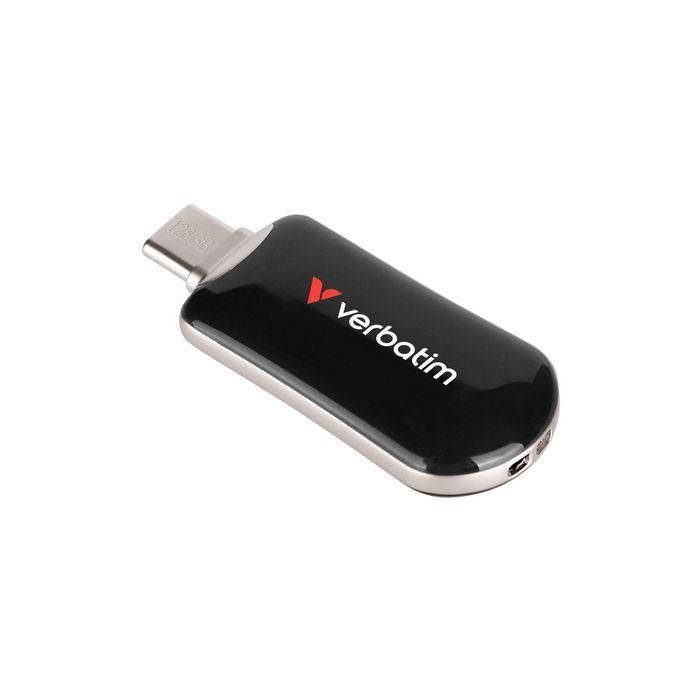 Verbatim Plectra USB-C Flash Drive Black 128GB 2 Verbatim Plectra USB-C Flash Drive Black 128GB 2