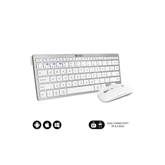 SUBBLIM Combo Multidispositivo Compacto Plateado/Blanco 0 SUBBLIM Combo Multidispositivo Compacto Plateado/Blanco 0