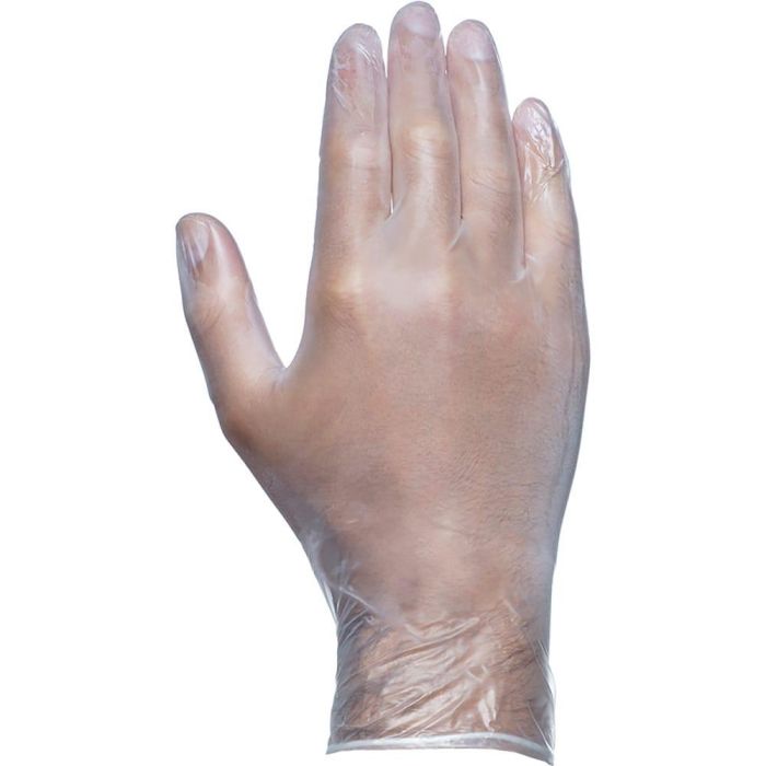 Juba Guantes de vinilo sin polvo, talla 7, caja de 100 unidades Juba Guantes de vinilo sin polvo, talla 7, caja de 100 unidades
