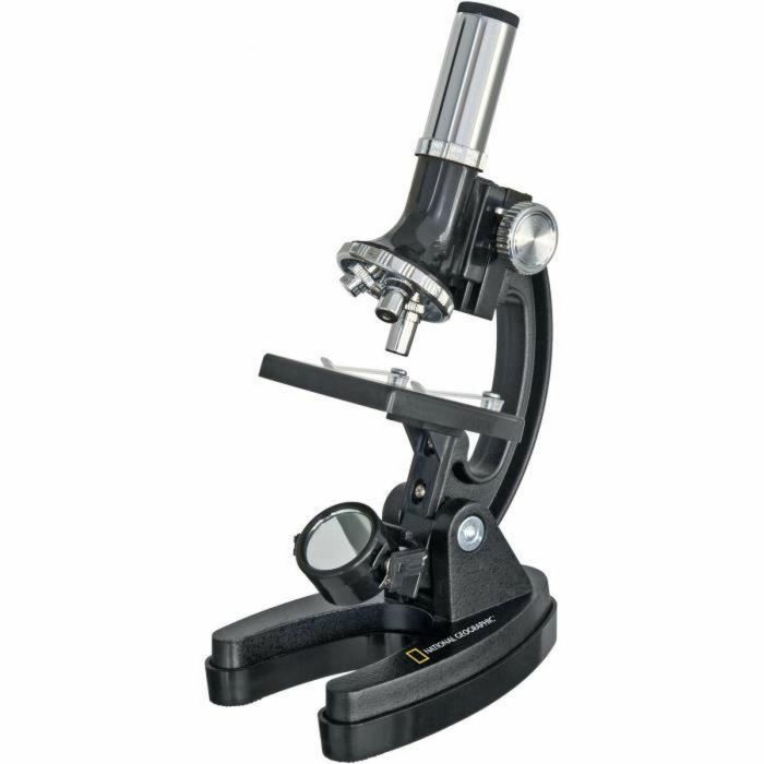 National Geographic Microscopio Infantil 300x-1200x con Iluminación y Kit Completo de Accesorios y Preparaciones