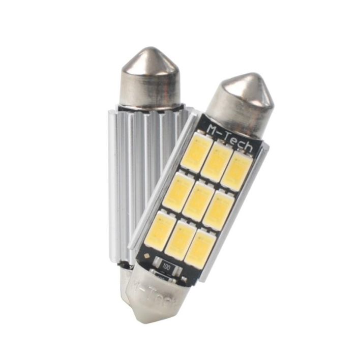 Blister 2X Led L816 W - C5 W 41 mm 9XSmd5630 Blanco MTECLB816W 3 Blister 2X Led L816 W - C5 W 41 mm 9XSmd5630 Blanco MTECLB816W 3