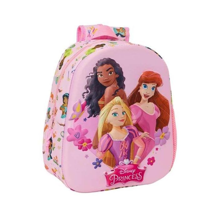 Mochila 3D princesas disney 27x33x10cm 1