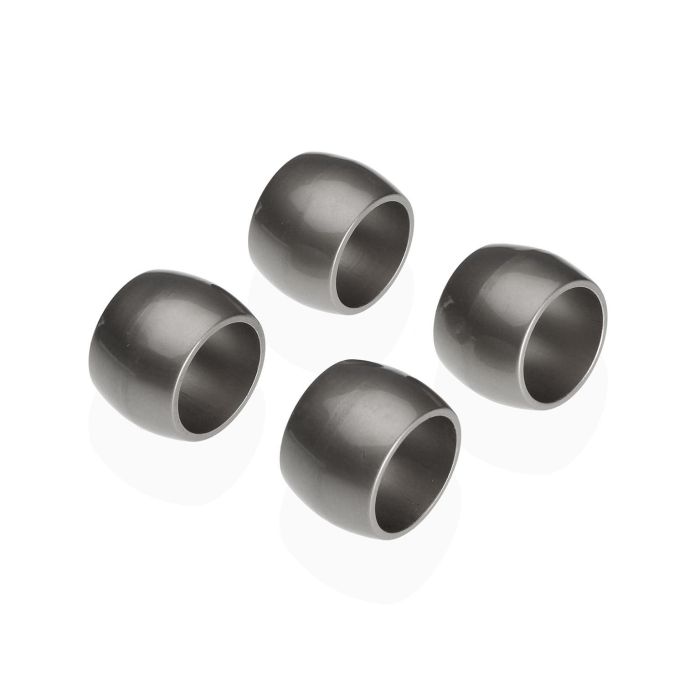 Set 4 Servilleteros Plateados Versa 4X3CM (4 Unidades) Set 4 Servilleteros Plateados Versa 4X3CM (4 Unidades)