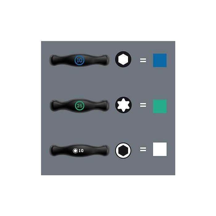 Wera 454/5 HF SHK Set 1 Juego de Destornilladores con Mango en T Hex-Plus 5 Piezas 7