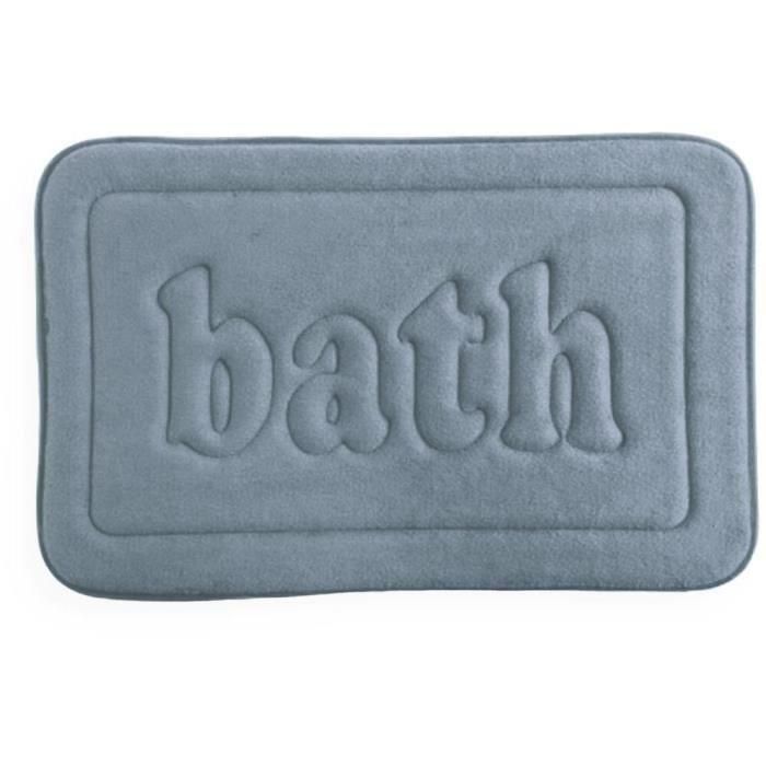 Today TOD3574641271695 Alfombra de Baño de Espuma Viscoelástica Antideslizante 40 x 60 cm Azul
