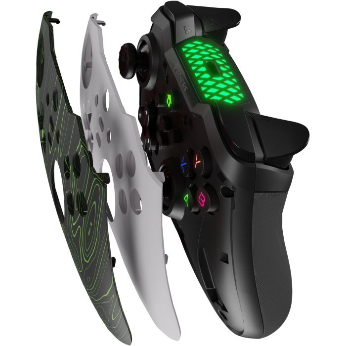 GENESIS Mangan 400 Gamepad Inalámbrico Bluetooth Blanco para PC, Switch, Android, iOS. Precisión, Vibración, Joysticks Analógicos 5
