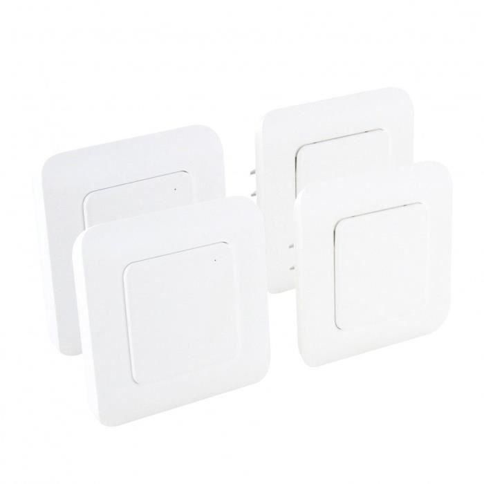 Juego de 2 kits de interruptores inalámbricos - DIO CONNECTED HOME - DiO 1.0 - Blanco Juego de 2 kits de interruptores inalámbricos - DIO CONNECTED HOME - DiO 1.0 - Blanco