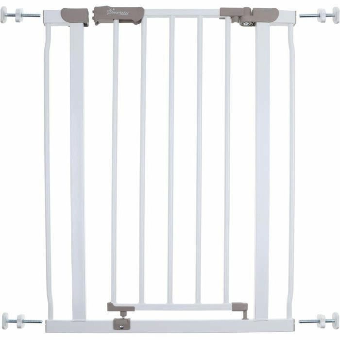 Barrera de seguridad - DREAMBABY - AVA - Montada a presión - 61-68 x 76 cm - Doble cierre - Blanco