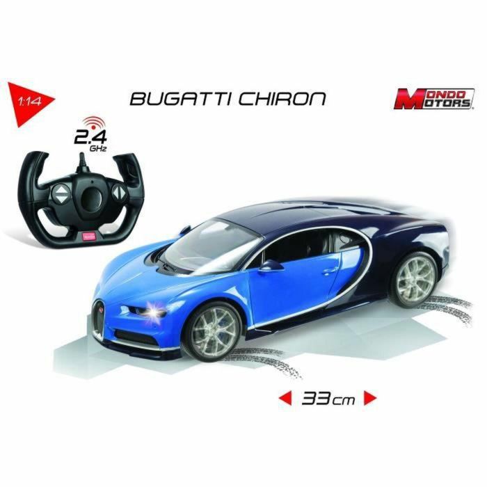 Mondo Motors Coche de Control Remoto Bugatti Chiron 1:14, Todas Direcciones, 8 km/h, Carrocería Dura, Réplica para Niños +3 Años 4 Mondo Motors Coche de Control Remoto Bugatti Chiron 1:14, Todas Direcciones, 8 km/h, Carrocería Dura, Réplica para Niños +3 Años 4