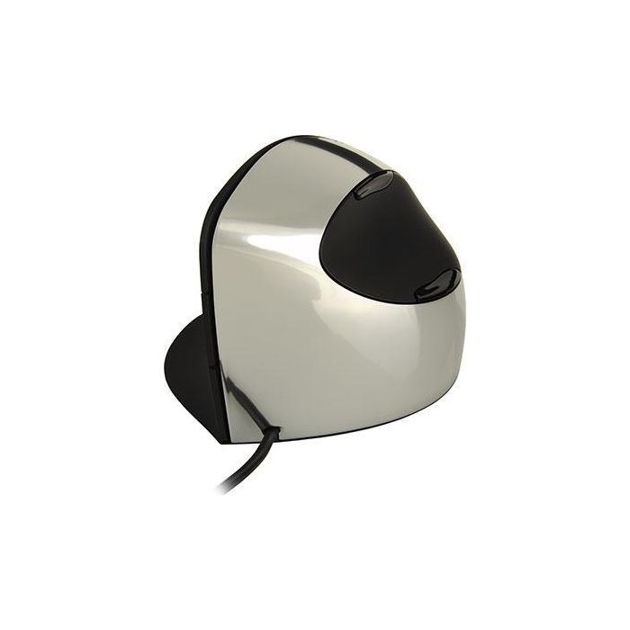 Evoluent VerticalMouse Ratón Ergonómico Vertical Negro-Plata, LED, 5 Botones 3