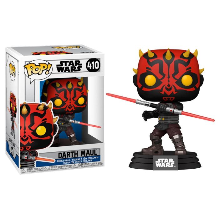 FUNKO Figura POP Star Wars Darth Maul de Vinilo 9cm en Caja con Ventana