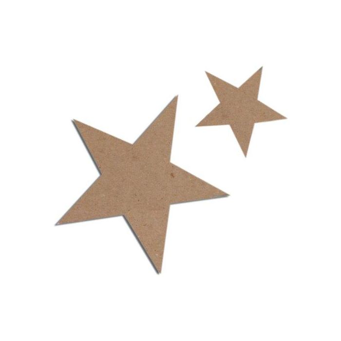Figuras Niefenver Carton Estrella 7 Unidades 2 Tamaños